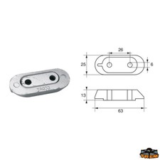 1 ANODO IN ZINCO TRIM