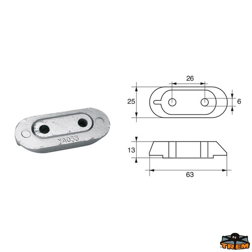 Anodo zinco trim - 1,
