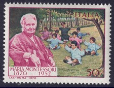 ITALIA 1970 Maria Montessori MNH**