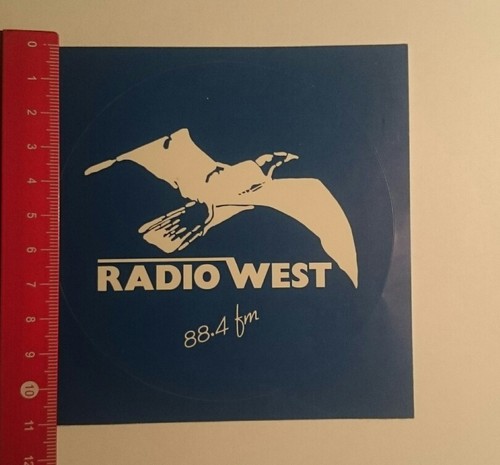 Aufkleber sticker radio west - radio,