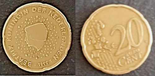 Olanda 1999 moneta 20 - da,