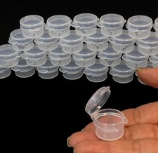 100 mini barattoli di plastica