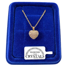 Collana Cuore Bombato pl. oro