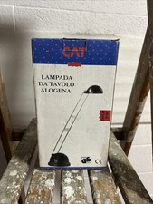 Lampada da tavolo alogena colore bordeaux metallizzato, Telescopic Halogen Lamp