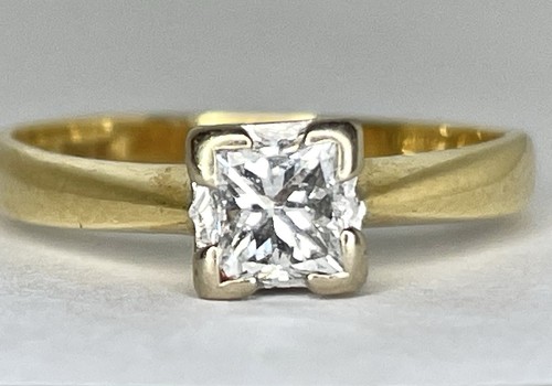Anello vintage 18ct oro giallo - anello,