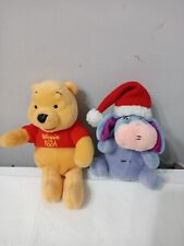 Coppia Piccoli Peluche Winnie The Phoo E  L'asino Ih- Oh Da Collezione Disney 