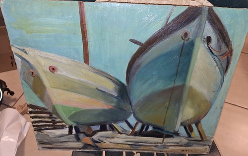 Dipinto olio masonite - olio,
