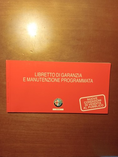 Libretto alfa romeo - libretto, service