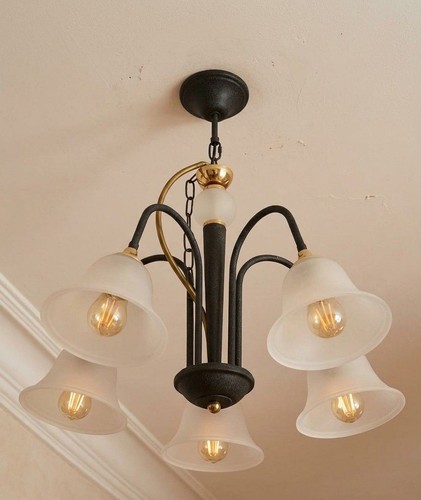 Lampadario vintage punti - lampadario, 5