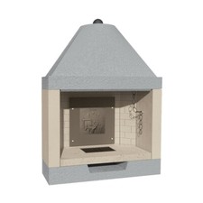 Camino A Legna In Refrattario Aperto Prefabbricato 113X60X150H M 110 Marsicamin