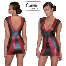 Cottelli Collection mini ABITO vestito rosso e nero Bicolore SEXY party DRESS