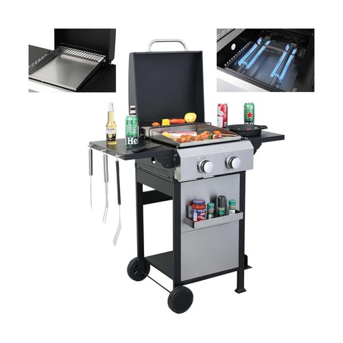 Burner propane gas bbq grill - 2-burner,