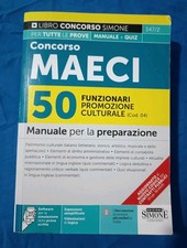 manuale per la preparazione 50 funzionari promozione culturale Libro concorso...