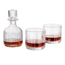 RCR Set whisky bottiglia e 2 bicchieri Combo trasparente Bicchieri Tavola