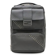 Zaino in pelle con logo FENDI