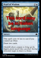 MTG PEARL OF WISDOM FOIL EXC - PERLA DI SAGGEZZA 64 - BLB - MAGIC