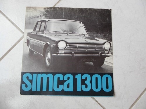 Simca 1300 1963 catalogo - 1963,