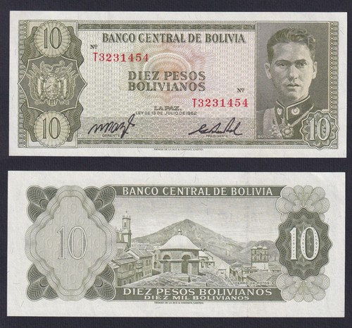 Banconota bolivia pesos - banconota,