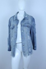 VERA & LUCY GIUBBOTTO GIACCA JACKET DONNA DI JEANS TG SIZE M