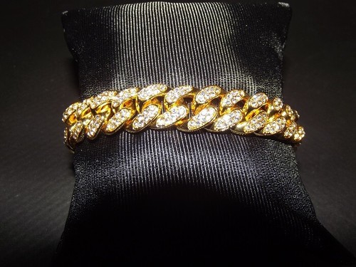Bracciale con strass grande - bracciale,