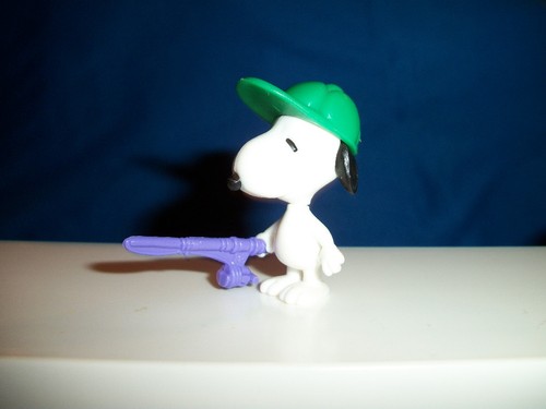 Snoopy figure fishing pole - snoopy,