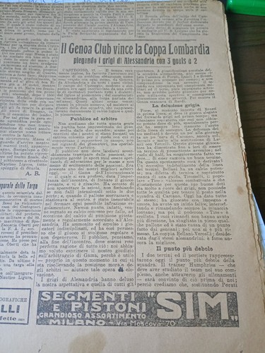 Coppa lombardia 1920 - lombardia, 1920-genoa