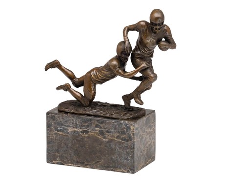 Bronzefigur trofeo calcio - bronzefigur,