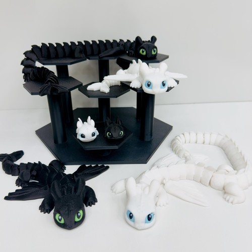 Night light fury dragon - night,