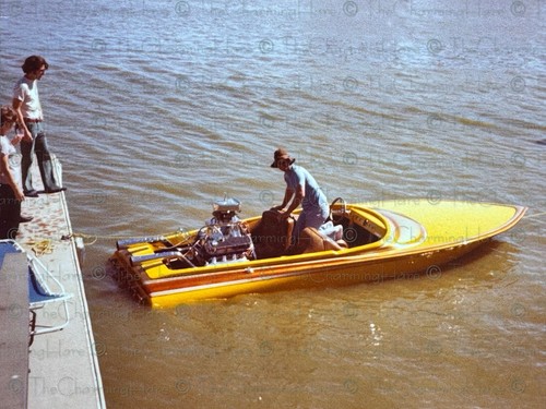 Foto epoca drag boat - drag, degli