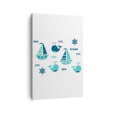 Quadro su Tela 80x120cm Balene