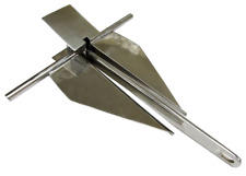 ANCORA DA CROCIERA DANFORTH IN ACCIAIO INOX 10 kg barca marina yacht sabbia 