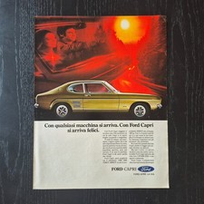 1970 #2 Ford Capri - Original AD Advertising Pubblicità Vintage