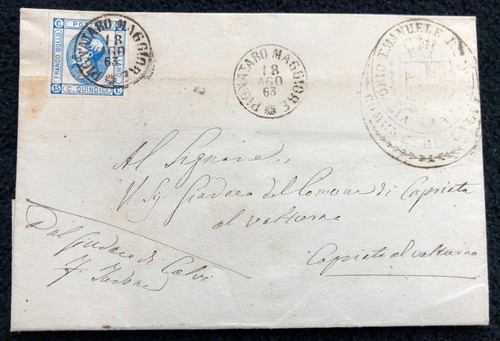 Aa23 regno 1863 lettera - 1863,
