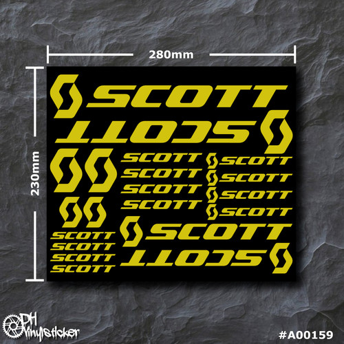Scott sticker giallo set - giallo,