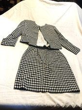 VALENTINO MISS V COMPLETO DONNA GIACCA GONNA VINTAGE TG 42 MADE ITALY C. 7534