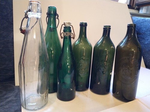 Bottiglie vetro vintage