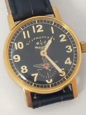 Orologio da polso uomo vintage sovietico Pobeda Sturmanskie 1 meccanismo MChZ anni 1952