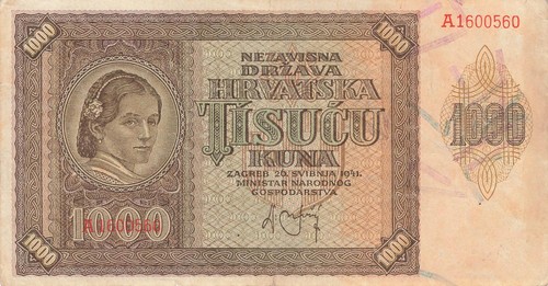 Croazia hrvatska - croazia, 1000
