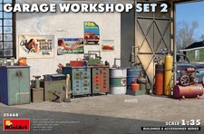 Miniart SET OFFICINA GARAGE N.2 KIT 1:35