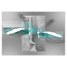 Fotomurale in tessuto non tessuto carta da parati quadro angelo per camera da letto turchese n. H4700_TV