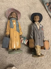 Lladro Figurine antiche coppia viaggiatrice