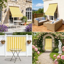 Tenda da sole a strisce per
