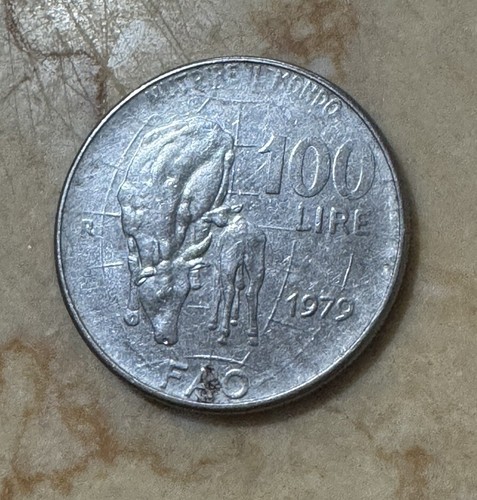 Moneta 100 lire 1979 fao - 100,
