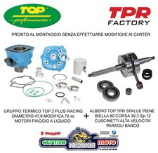 Gruppo Termico Ghisa TOP 2 Plus BLU 47,6 Albero TPR  PIAGGIO NRG 50 2T 1994 1996