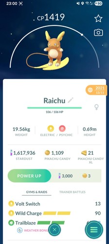 Alolan raichu pokemon grande - pokemon,