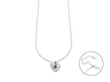 Cesare Paciotti 4US Collana Donna Cuore Argento 925 Zirconi Bianchi 4UCL7438W