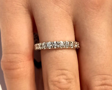 Anello eternity fedina in oro bianco 18 750 ct e diamanti ct. 0,72 (1126)