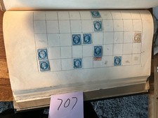 Francobolli Francia 1800 blu