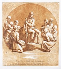 Raphael - Ercole Chiaroscuro Etching Radierung 1728
