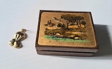 Ciondolo Charm argento 925 dorato Cuori e Scatolina Vintage Originale Anni 70